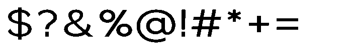 Quenova Semi Expanded Font OTHER CHARS