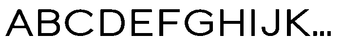 Quenova Semi Expanded Font UPPERCASE