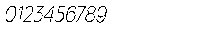 Quenova Thin Condensed Italic Font OTHER CHARS