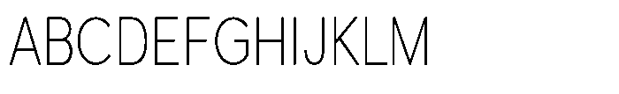 Quenova Thin Condensed Font UPPERCASE