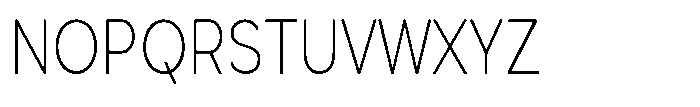 Quenova Thin Condensed Font UPPERCASE
