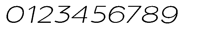 Quenova Thin Expanded Italic Font OTHER CHARS
