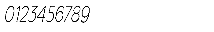 Quenova Thin Extra Condensed Italic Font OTHER CHARS