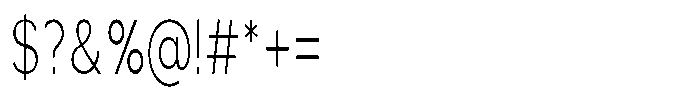Quenova Thin Extra Condensed Font OTHER CHARS