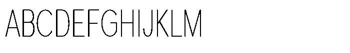 Quenova Thin Extra Condensed Font UPPERCASE