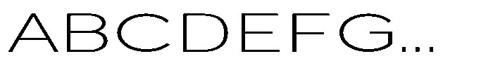 Quenova Thin Extra Expanded Font UPPERCASE