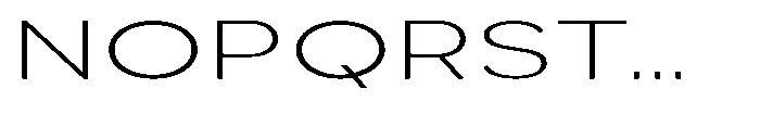 Quenova Thin Extra Expanded Font UPPERCASE