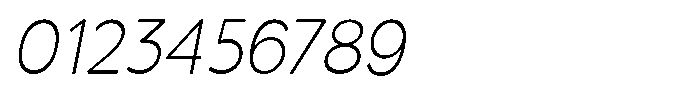 Quenova Thin Semi Condensed Italic Font OTHER CHARS