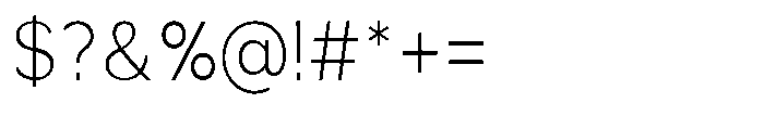 Quenova Thin Semi Condensed Font OTHER CHARS