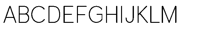 Quenova Thin Semi Condensed Font UPPERCASE