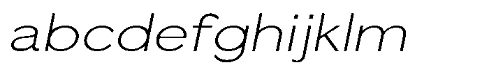Quenova Thin Semi Expanded Italic FONT