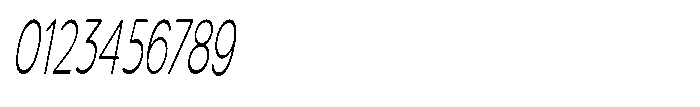 Quenova Thin Ultra Condensed Italic Font OTHER CHARS