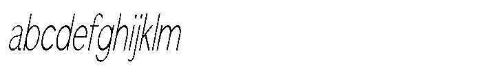 Quenova Thin Ultra Condensed Italic FONT