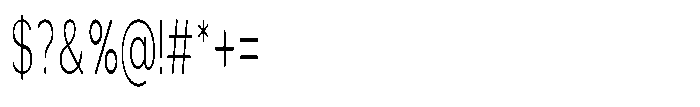 Quenova Thin Ultra Condensed Font OTHER CHARS