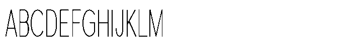 Quenova Thin Ultra Condensed Font UPPERCASE