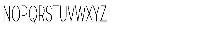 Quenova Thin Ultra Condensed Font UPPERCASE