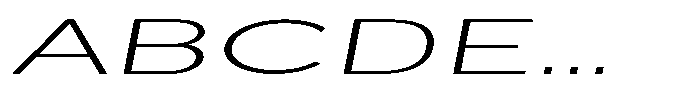 Quenova Thin Ultra Expanded Italic Font UPPERCASE
