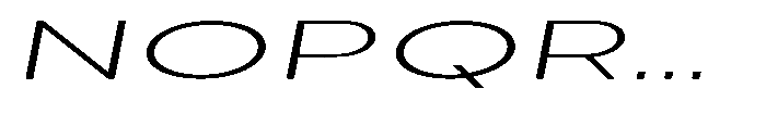 Quenova Thin Ultra Expanded Italic Font UPPERCASE