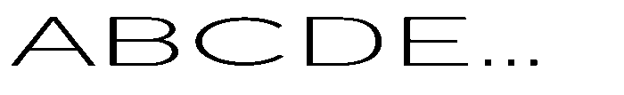 Quenova Thin Ultra Expanded Font UPPERCASE