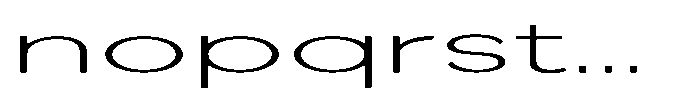 Quenova Thin Ultra Expanded Font LOWERCASE