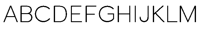 Quenova Thin Font UPPERCASE