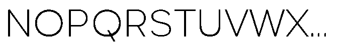 Quenova Thin Font UPPERCASE