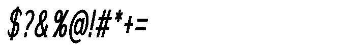 Quenova Ultra Condensed Italic Font OTHER CHARS