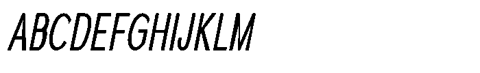 Quenova Ultra Condensed Italic Font UPPERCASE