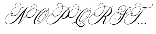 Quens Letter Script Italic Font UPPERCASE