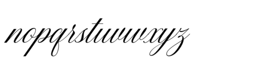 Quens Letter Script Italic Font LOWERCASE