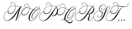 Quens Letter Script Regular Font UPPERCASE