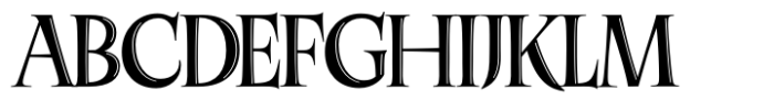 Quenta Shadowed Font UPPERCASE