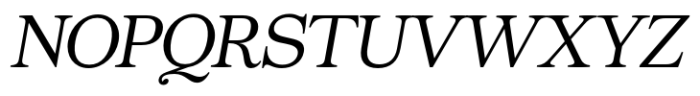 Quenton Serif Italic Font UPPERCASE