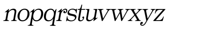 Quenton Serif Italic Font LOWERCASE