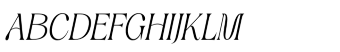 Quenza Italic Font UPPERCASE