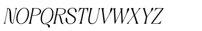 Quenza Italic Font UPPERCASE