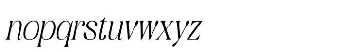 Quenza Italic Font LOWERCASE