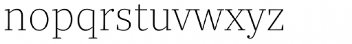Quercus 10 Thin Font LOWERCASE