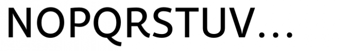 Quercus Sans Regular Font UPPERCASE