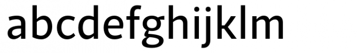 Quercus Sans Regular Font LOWERCASE