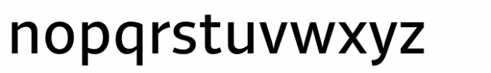 Quercus Sans Regular Font LOWERCASE