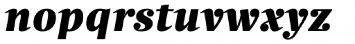 Quercus Serif Black Italic Font LOWERCASE