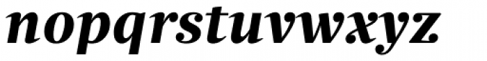 Quercus Serif Bold Italic Font LOWERCASE