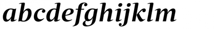 Quercus Serif Medium Italic Font LOWERCASE