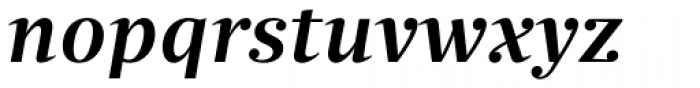 Quercus Serif Medium Italic Font LOWERCASE