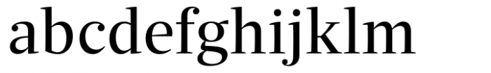 Quercus Serif Regular Font LOWERCASE