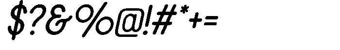 Querolas Italic Font OTHER CHARS