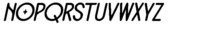 Querolas Italic Font UPPERCASE