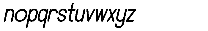 Querolas Italic Font LOWERCASE
