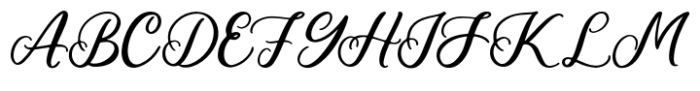 Queshia Script Font UPPERCASE